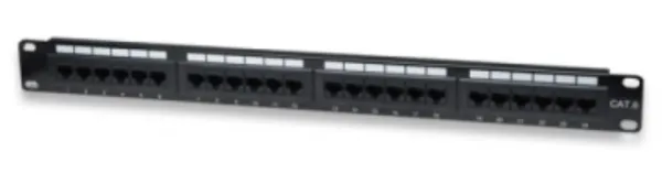 Panel de Conexiones Wp Cat 6 Utp 24 Puertos Rj45, 1U