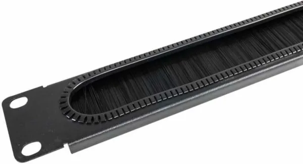 Panel pasacable entrada cables con cepillo para armario rack 19 pulgadas