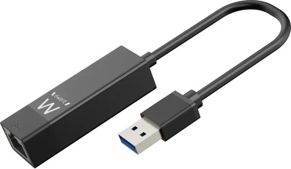 Adaptador USB 3.2 a rj45 ewent ew1017 macho -  hembra - negro