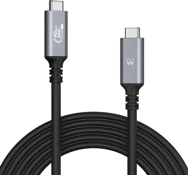Cable USB tipo c ewent thunderbolt 1m - macho - macho
