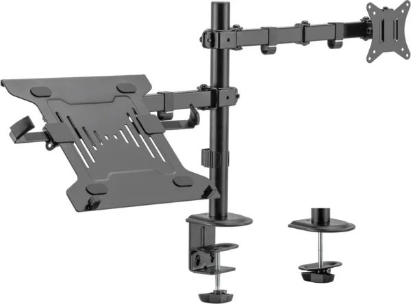 Soporte de escritorio ewent ew1519 para monitor hasta 34 pulgadas y portatil hasta 15.6 pulgadas carga maxima 9kg