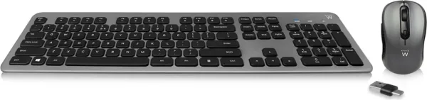 Ewent EW3272 teclado Ratón incluido RF inalámbrico QWERTY Español Negro