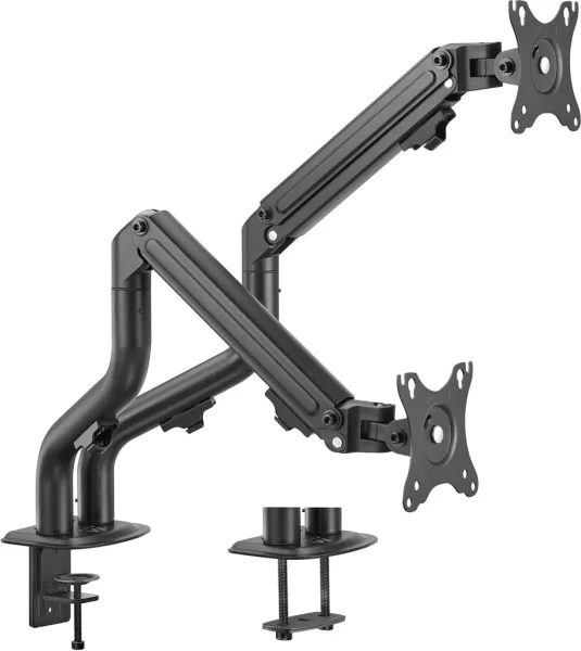 Soporte de escritorio ewent ew1534 para 2 monitores hasta 34 pulgadas carga maxima 18kg