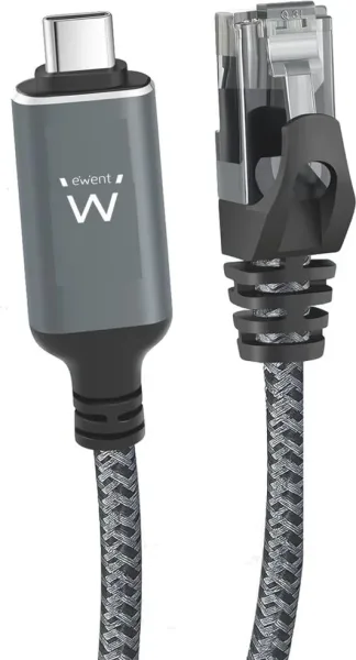 Cable red ewent latiguillo rj45 a USB tipo c ftp cat6 4m