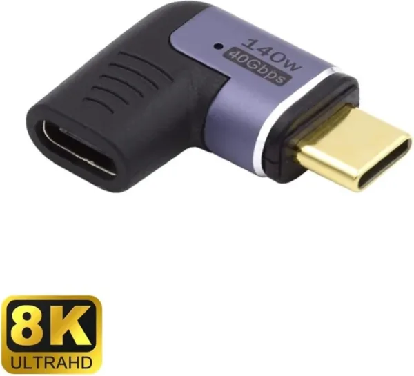 Adaptador USB-C Ewent Macho-Hembra Magnetico Pd140W Purpura