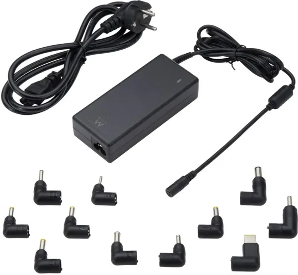 Ewent Cargador Automatico Universal Notebook 90W con 11 Puntas
