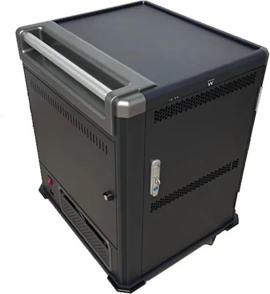 Ewent EW1703 carrito y armario de dispositivo portátil Carro de gestión y carga para dispositivos portátiles Negro, Gris