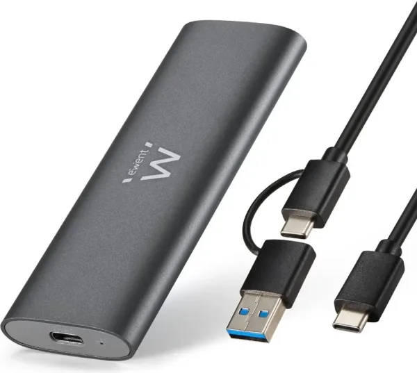 Ewent EW7061 caja para disco duro externo Caja externa para unidad de estado sólido (SSD) Gris Oscuro