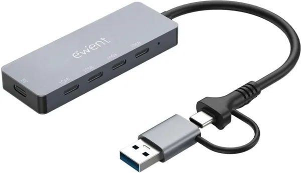 Docking station ewent ew1151 USB tipo c - USB 3.2 5 en 1