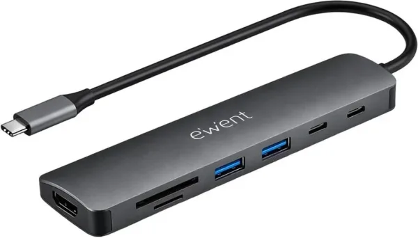 Docking station ewent ew1152 USB tipo c 7 en 1