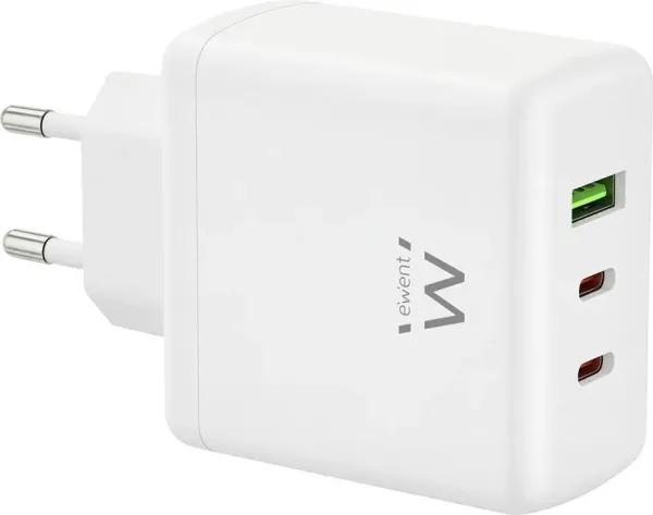 Cargador ewent ew1333 95w 2x USB tipo c - USB tipo a