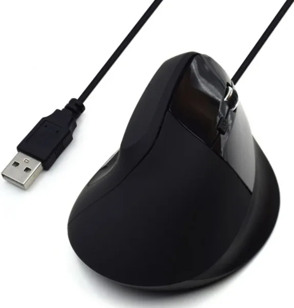Mouse raton vertical ergonomico ewent ew3157 USB -  1800dpi -  negro