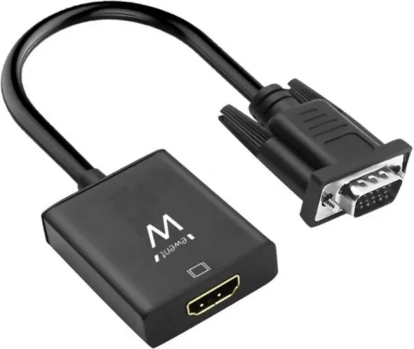 Cable Convertidor Ewent VGA Macho - HDMI Hembra con Audio 0,20 Metros