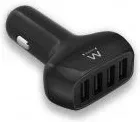 Cargador de coche ewent ew1354 4 puertos USB 9.6a