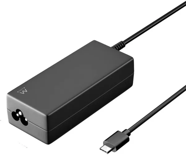Cargador USB ewent para portatil -  USB tipo c -  65w -  negro