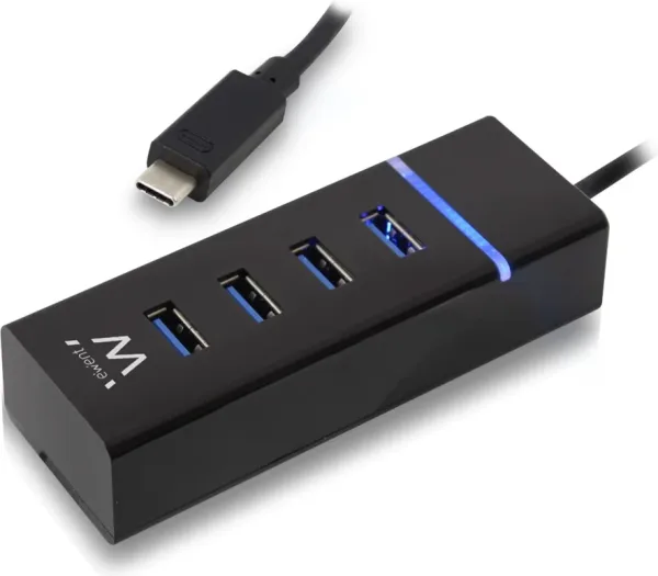 Ewent E1137 HUB USB TIPO C 4 PUEROS USB 3.1