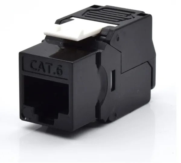 Cat 6, Módulo Keystone, sin Blindaje, Toolfree, Color Negro