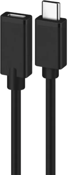 CABLE ALARGADOR USB 2.0 EWENT USB-C MACHO USB-C HEMBRA 1,8m NEGRO