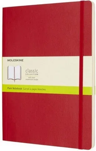 Libreta Clasica Tapa Blanda Rojo Escarlata Xl (19X25Cm) Lisa Moleskine Qp623F2