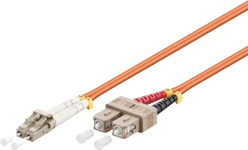 WP WPC-FP1-6LCSC-100 Cable de fibra óptica e InfiniBand 10 m LC SC Naranja