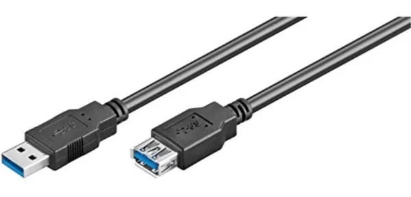 CABLE ALARGADOR USB 3.2 EWENT USB-A MACHO USB-A HEMBRA 1m NEGRO