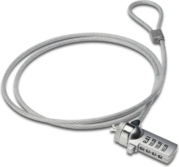 Cable de seguridad ewent para portatil -  kesington combinacion de numeros 4 digitos -  1.5m