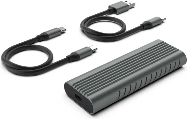 Ewent EW7025 caja para disco duro externo Caja externa para unidad de estado sólido (SSD) Gris M.2