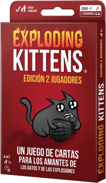Juego de mesa exploding kittens edicion 2 jugadores pegi 7