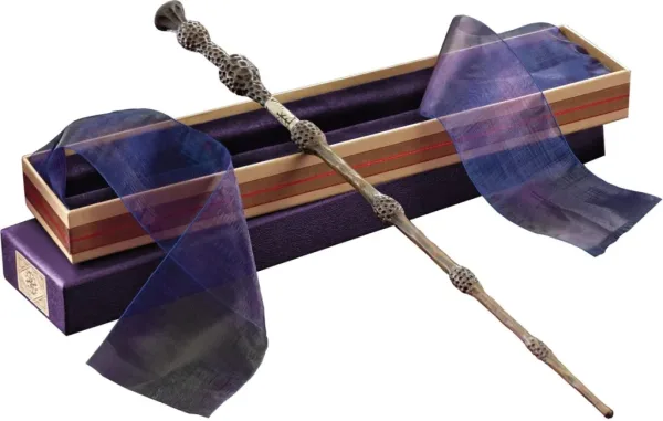 Replica the noble collection harry potter varita de albus dumbledore en caja de olivander