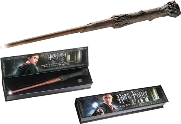 Varita mágica luminosa the noble collection harry potter 35 cm