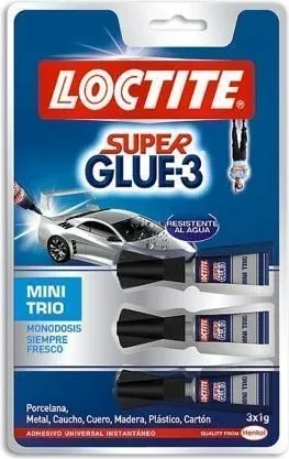 Loctite Super Glue-3 Mini Trio 3x 1g