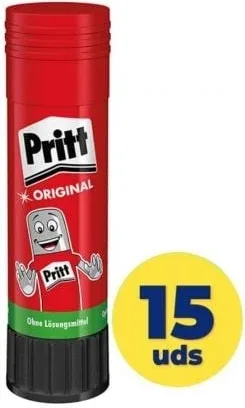 Expositor de Pegamento en Barra Pritt/ 43g/ 15 unidades