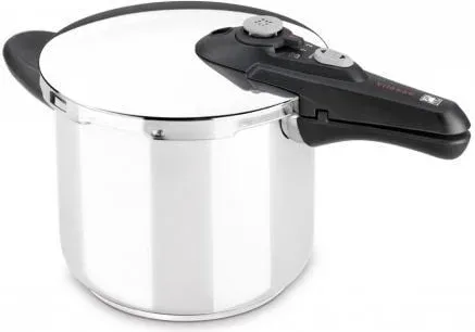 Olla a Presión Bra Vitesse A185102/ Ø22cm/ 6L/ Acero Inoxidable/ Apta para Inducción