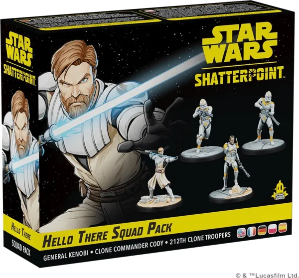 Juego de mesa star wars shatterpoint hello there general obi - wan kenobi squad pack