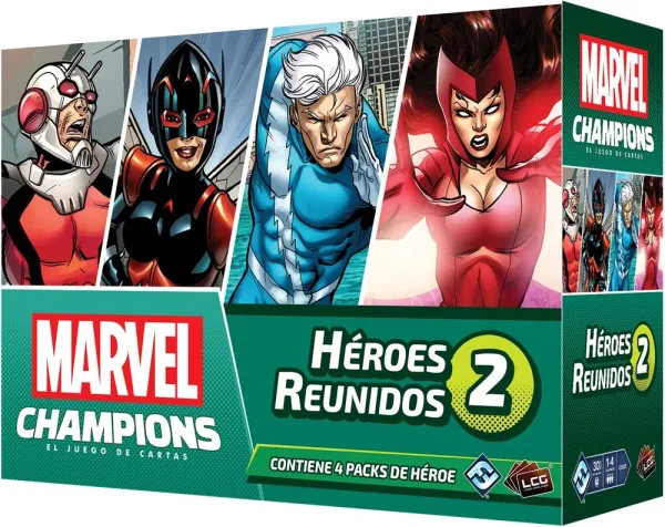 Juego de mesa heroes reunidos 2 edad recomendada 14 años