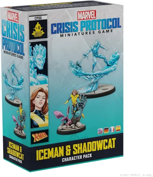 Juego de mesa marvel crisis protocol iceman & shadowcat edad recomendada 14 años