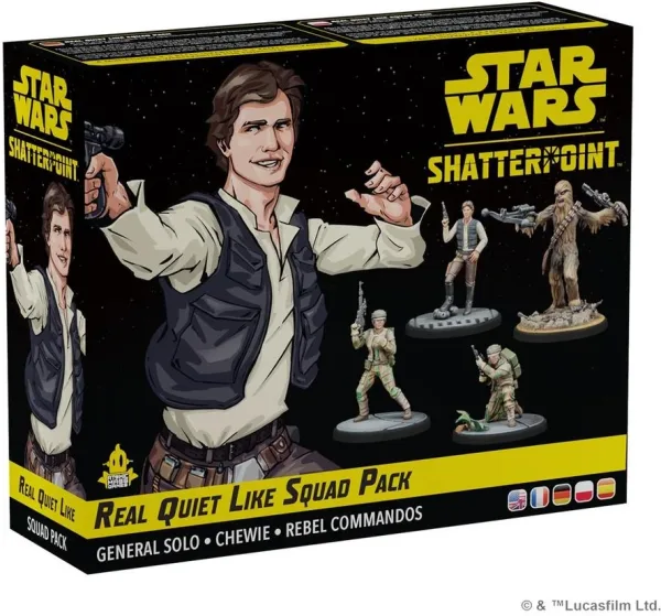 Juego de mesa star wars shatterpoint real quiet like squad pack edad recomendada 14 años