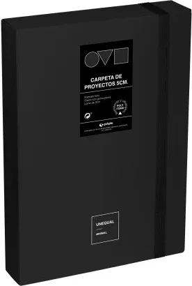 Caja de Proyectos 5Cm en Polyfoam Unequal Minimal Negro Grafoplas 91271210