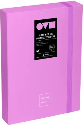 Caja de Proyectos 5Cm en Polyfoam Unequal Minimal Lavanda Grafoplas 91271269