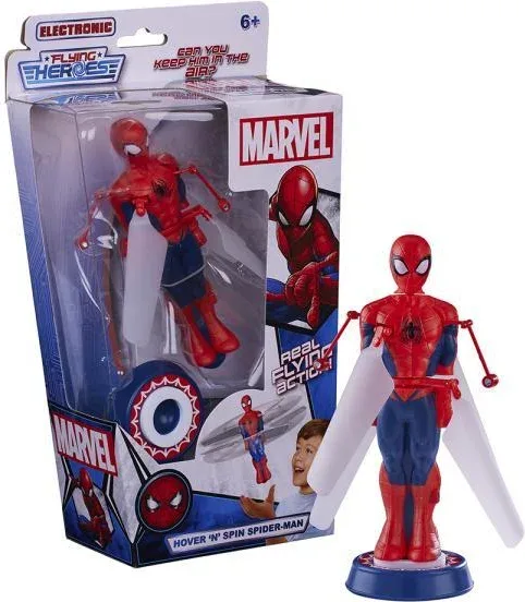 Figura electronica flying heroes marvel spiderman
