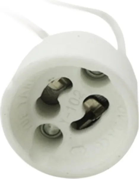 Porta lamparas silever electronics para casquillo gu10 230v 15 cm  ( bolsa de 50 unidades)