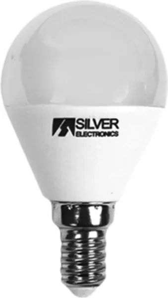 Bombilla LED decorativa silver electronis esferica 6w=65w -  e14 -  4000k -  520 lm -  luz neutra -  a+