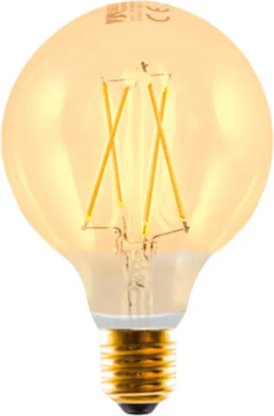 Bombilla LED silver electronic filamento edison globo 3w=25w -  e27 -  2.200k -  320º -  330 lm -  luz extra calida -  a++