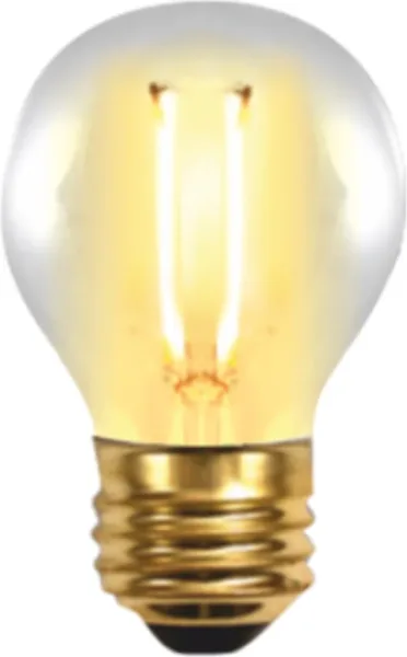 Bombilla LED silver electronic filamento edison esferica 2w=25w -  e27 -  2.200k -  320º -  150 lm -  luz extra calida -  a+