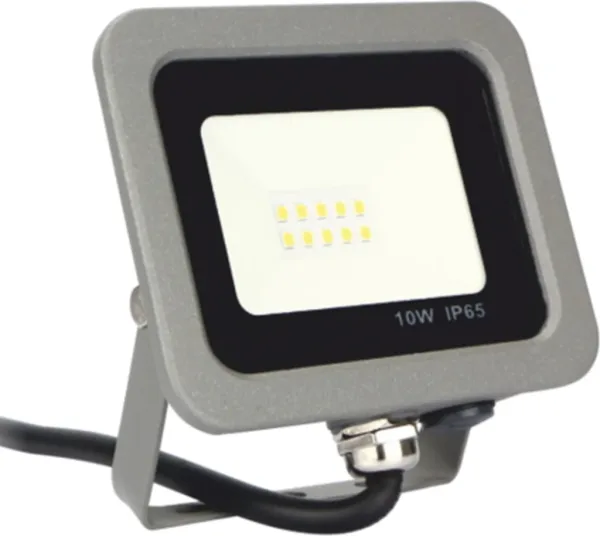 Foco LED IPS 65 10w 5700k luz fría 800lm gris