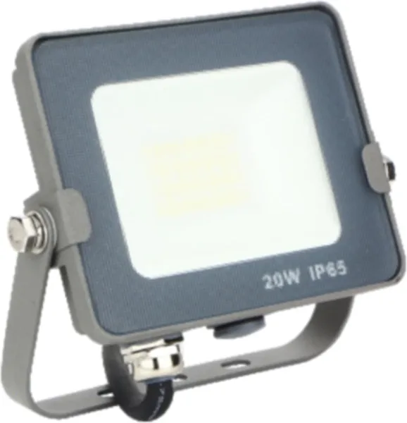 Foco proyector LED IPS 65 20w 5700k luz fria 1.600lm gris
