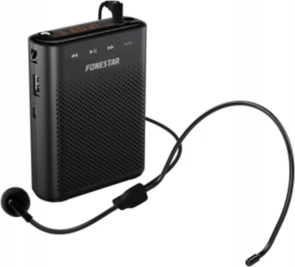 Amplificador portatil fonestar alta - voz - 30 - altavoz y microfono - 30 w - USB - micro SD - mp3 - grabador -  reproductor - para profesores