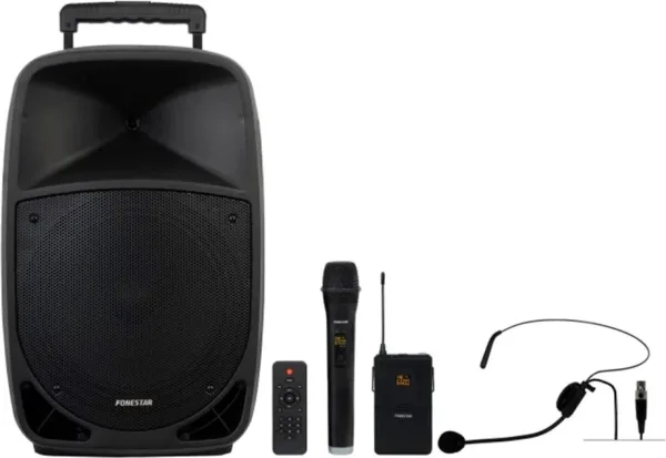 Altavoz portatil con microfono fonestar malibu - 312 - 50w rms