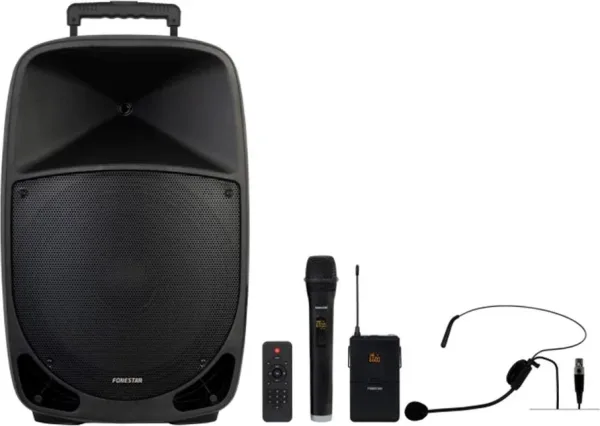 Altavoz portatil con microfono fonestar malibu - 315 - 50w rms