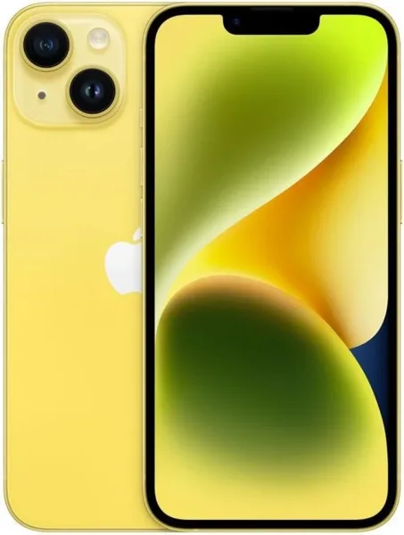 Telefono movil smartphone apple iphone 14 5g - 128gb - 6.1 pulgadas amarillo acondicionado